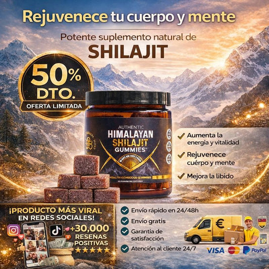 ¡Recupera Todo Tu Potencial Al Máximo!– Energía Natural En Gominolas De Shilajit