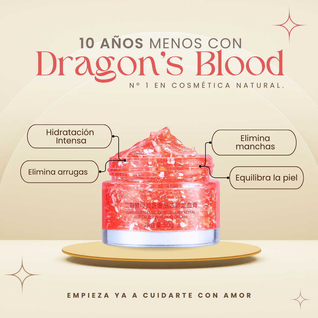 Crema facial rejuvenecedora Dragon's Blood para reducir arrugas y revitalizar la piel